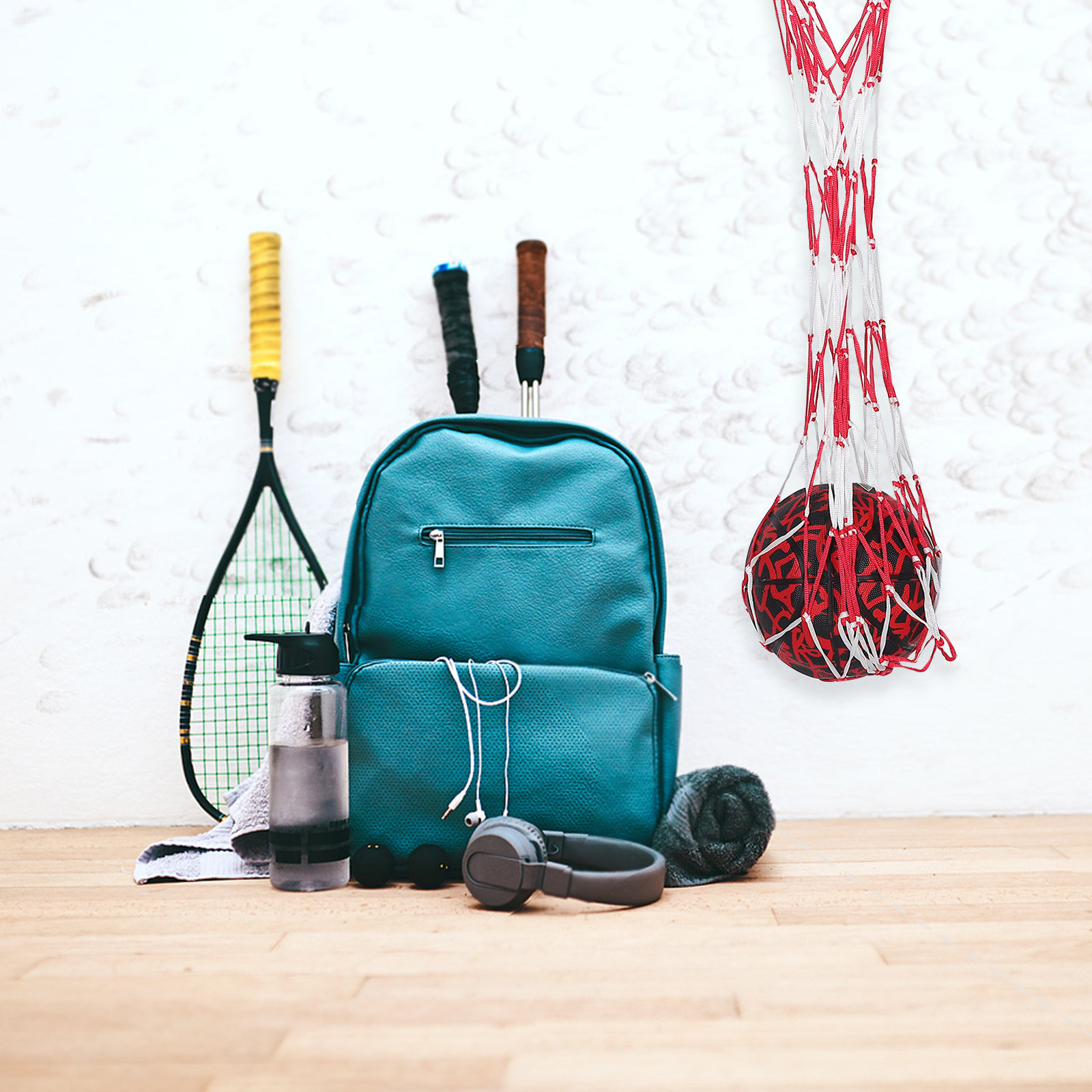 Sports Equipment Storage - Fileli Top Saklama Çantası Taşınabilir Taşıma